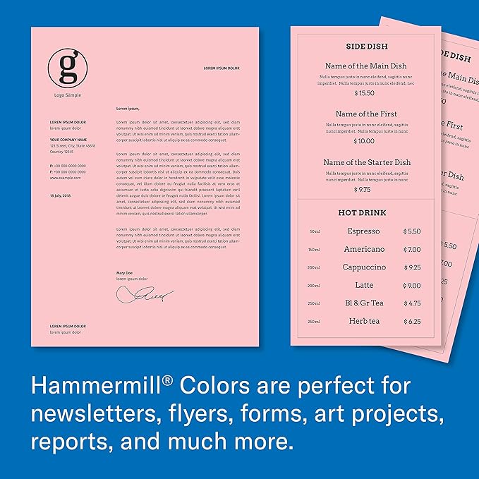 Hammermill Fore MP Pink 20# 11"x17" 500 sheets