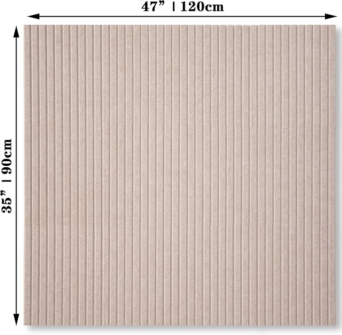 YOUDEFUL 47" x 35" Large Felt Bulletin Board, Camel Brown | 12 Pcs Self-Adhesive Cork Board Alternative, Pin Boards for Wall Decor, Home, Office, Classroom,Dorm