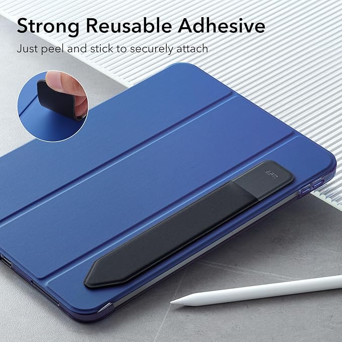 ESR Pencil Case Holder Compatible with The Pencil (Pro and 1st and 2nd Gen), Elastic Pocket for Stylus Pen [Pencil Protected and Safe] Pouch Adhesive Sleeve Attached to Case for Pencil, Black