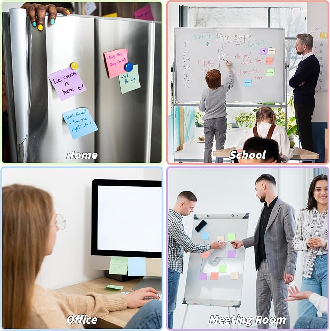 35 Pack Sticky Notes Bulk 3x3 Inch 5 Morandi Pastel Colors Memo Pads | 75 Sheets Per Pad, Self Stick Notes, Adhesive Paper, Office, School, Home, Planning, Journaling, Organization