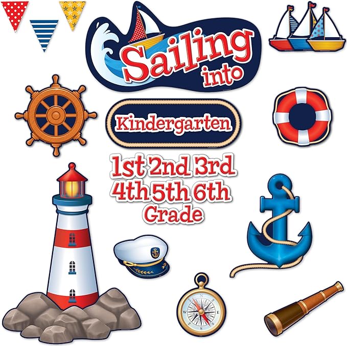 Teacher Created Resources Sailing Into.. Bulletin Board (TCR5440)
