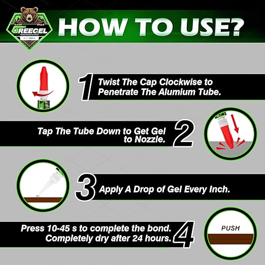 Super Glue Gel for Plastic, Shoes, Metal, Ceramic, Wood - All Purpose Superglue Clear Instant Cyanoacrylate Adhesive (CA) Single Use Glue for Quick Fixes & Household Repairs - 3G x 12