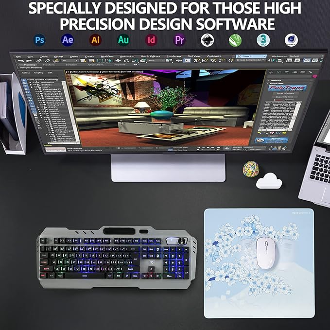X-Raypad Aqua Control 2 Gaming Mouse Pad, Ultra-High Precision Mouse Pad with Perfect Speed and Control Capability, Consistent X and Y Glide, Designed for Fps Players with Low DPI Requirements