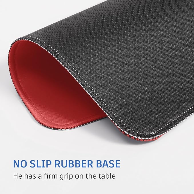 Orange Mouse Pad, 10.2 x 8.2 Inch, 3mm Thick, Non-Slip, Ultra-Smooth