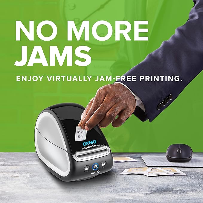 DYMO LabelWriter 550 Turbo Label Printer Bundle Label Maker with Direct Thermal Printing Automatic Includes Address Labels Multipurpose Labels Durable Multipurpose