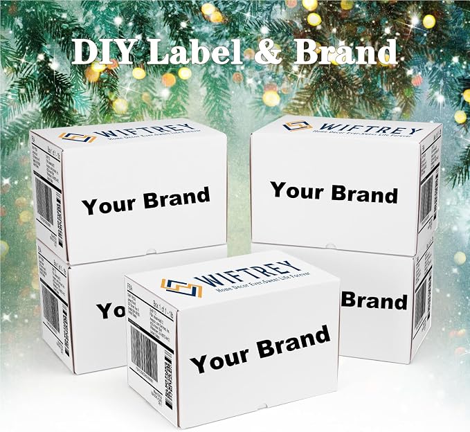WIFTREY 12x10x6 Shipping Boxes set of 15, 12 x 10 x 6 White Corrugated Cardboard Boxes for Packaging Small Business, Moving, Mailing