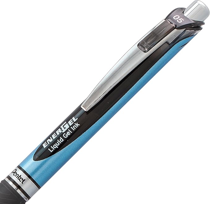 Pentel EnerGel RTX Retractable Liquid Gel Pen,(0.5mm),Fine Line,Needle Tip,Black Ink,(BLN75BP3A),3 Count (Pack of 2)