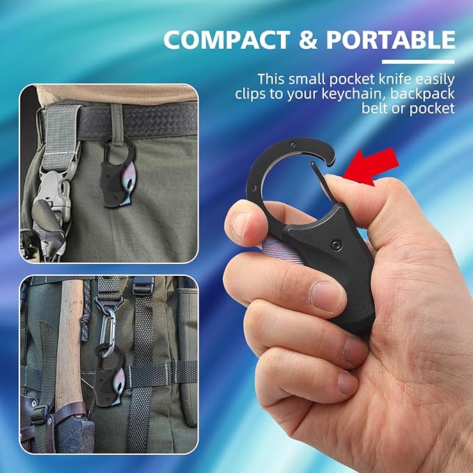 Pocket Knife for Women Men，Cool Folding Knife Box Cutter，Small Pocket Knife with 1.38''Sharp Blade，Mini EDC Knives for Everyday Carry,Ideal Gifts for Men and Women（Galaxy）