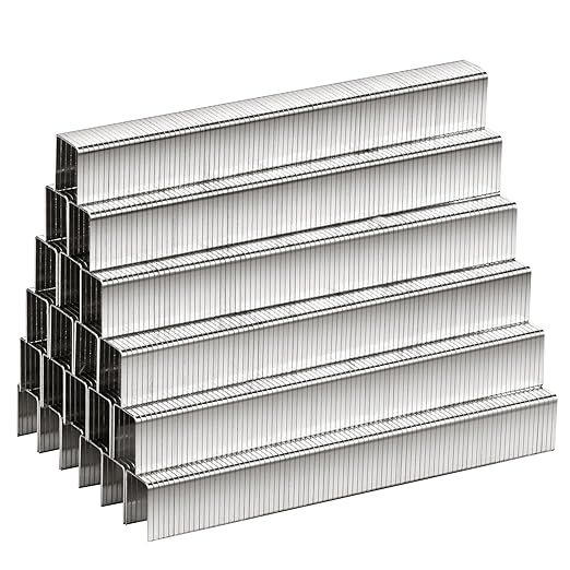 meite T50 Stainless Steel Staples Marine, 9/16 Inch Heavy Duty Staples for Staple Gun - 1512 Counts, 20 Gauge 3/8 Inch Crown T50 Upholstery Staple for Salt Water, Marine Applications