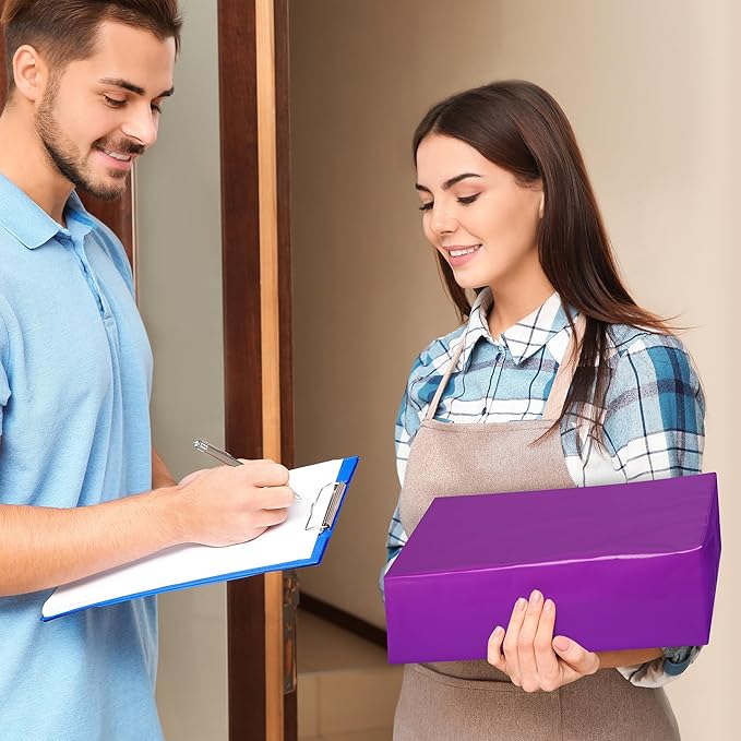 Fuxury Poly Mailers 10x13 Inch 1200 Pcs, Bulk Shipping Bags for Clothing, Strong Adhesive Shipping Envelopes for Small Business Suppliers,Waterproof Mailers Poly Bags Mailing Envelopes Purple