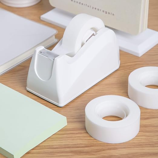 Amazon Basics Matte Finish Tape Dispenser with 16 Refill Rolls, 3/4" x 1300" (36 yds)
