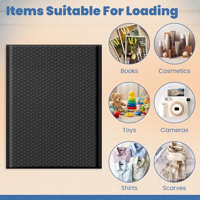 Fuxury Bubble Mailers 10x13 Inch Black 250 Pack Bulk Padded Envelopes | Thick Mailing Envelopes Bubble Opaque Padded Mailers Shipping Bags for Mailing Book Makeup Small Business