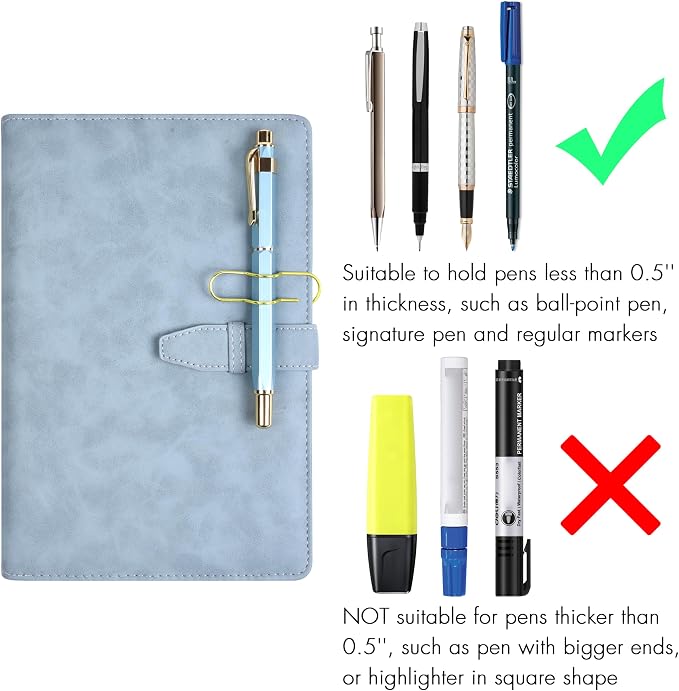 Wisdompro 12 Pack Paper Clip Pen Holder for Notebook, Journal, Book, Gold | 2.6 x 0.7 inch, Stainless Steel, Oversized Paperclip Pencil Holder for Travelers Planner, Binder, Clipboard, Bible, Notes