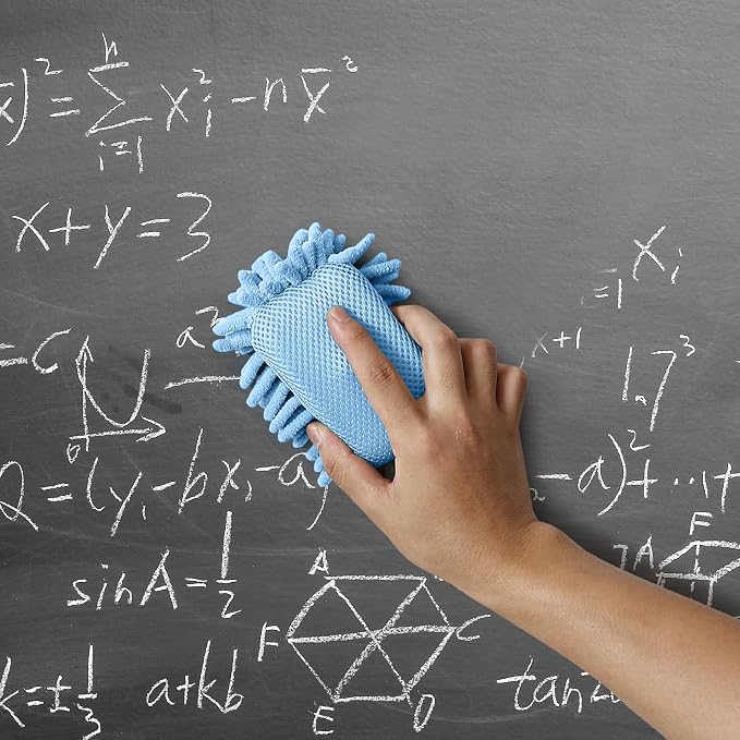 Mr. Pen- Magnetic Microfiber Shag Whiteboard Erasers, 4" x 6", 4 Pack | Dual Surface, Washable Large Dry Erase Board Cleaner for Chalk, Marker, Classroom, Office, Home