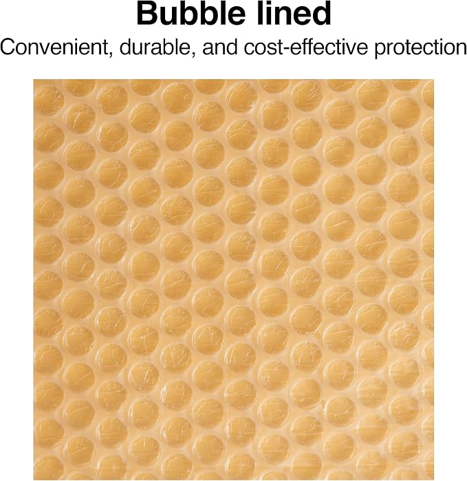 Staples Bubble Mailers, #5 Size, 10.5x15 Inch, Cushioned, 25-Pack | Protective mailers for shipping fragile items and everyday packages.