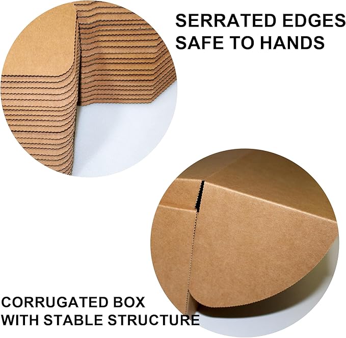 12x9x3 Shipping Boxes 20-Pack, Brown Corrugated Cardboard Boxes for Mailing, Shipping & Small Business Packaging