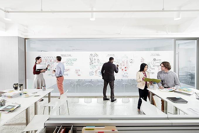 Post-it Dry Erase Surface, 50 ft x 4 ft, White Surface