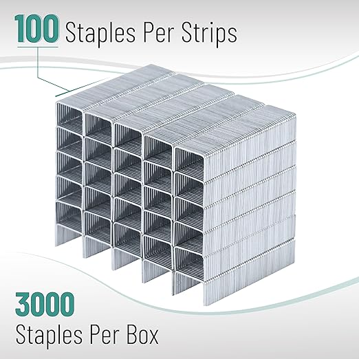 Mr. Pen 3000 Staples, 5/16 inch, Light Duty, 8mm, Staple Gun Refill