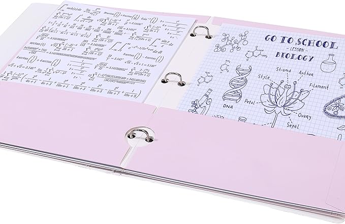 Mr. Pen- Pocket Folders, 4 Pocket, 4 Pack, Pastel Colors, Folders with Pockets 3 Hole Punched, Folder, Binder Folder
