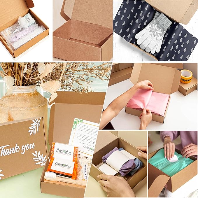 Inner Measurement 9x6x3 Inches 25 Pack Shipping Boxes Brown Small Business Mailing Boxes Cardboard Corrugated Mailers Box