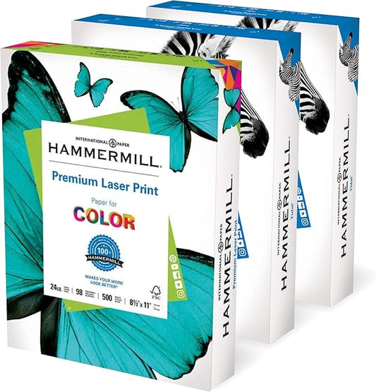 Hammermill Printer Paper, Back To Business Essential Bundle - Includes 2 Reams of Tidal Copy Paper and 1 Ream of Premium Laser Printer Paper