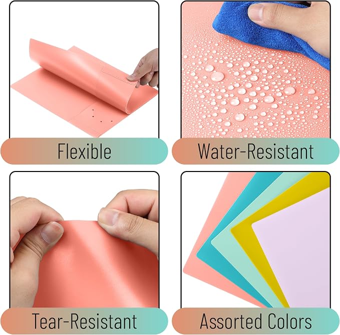 Mr. Pen- Plastic Folders with Pockets, 15 pcs | Aesthetic File Folder with Business Card Slot, 2-Pocket Folder, Back to School, Office, Filing Supplies