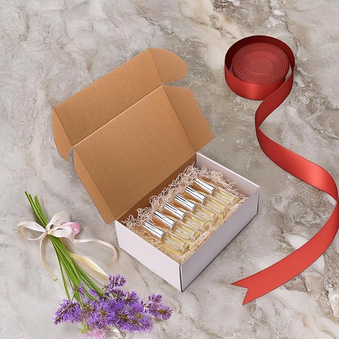 RLAVBL 12x8x4 Inches Shipping Boxes Set of 20, White Small Corrugated Cardboard Box, Mailer Boxes for Packing Small Business