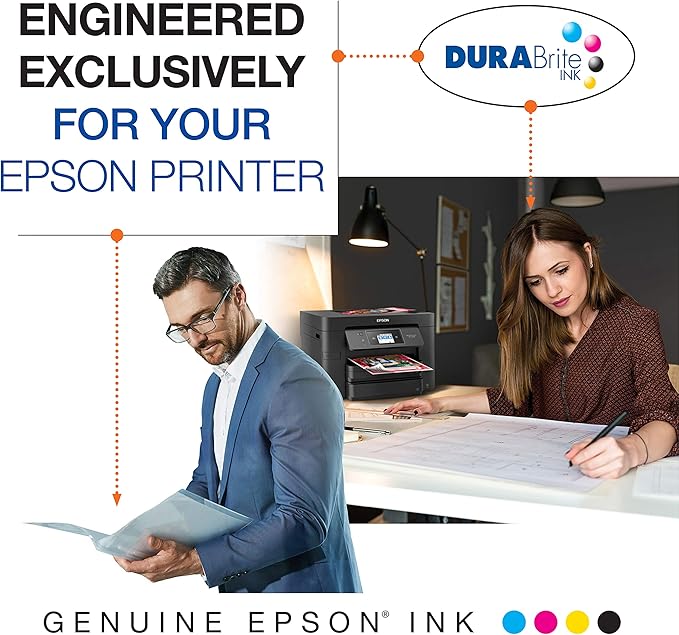 Epson T702 DURABrite Ultra -Ink High Capacity Yellow -Cartridge (T702XL420) for Select Workforce Pro Printers (Pack of 2)