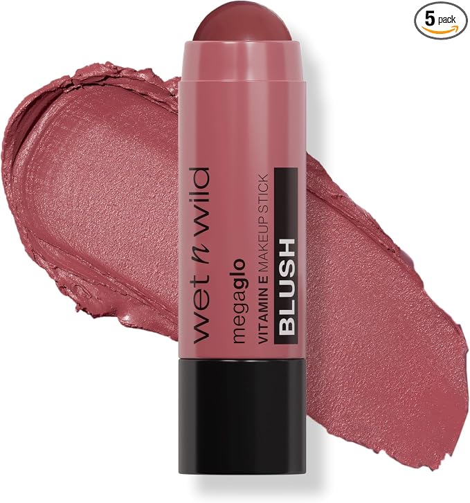 wet n wild Megaglo Vitamin E Makeup Stick Say It Ain't Rose (Pack of 5)