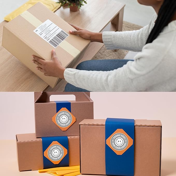 Core Innovations Bluetooth Thermal 4x6 Shipping Label Printer Bundle for Packages & Small Business - Android, iOS & Windows Compatible