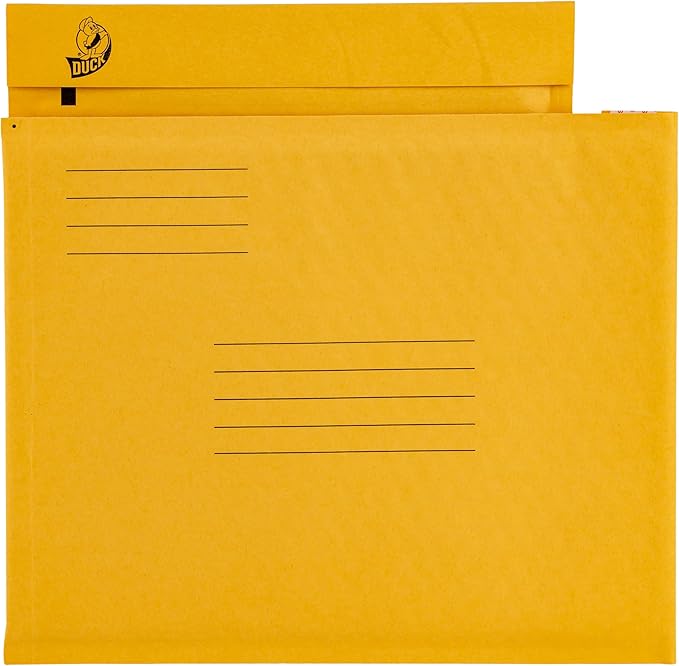 Duck Brand #2 Kraft Bubble Mailer, Manila, 8.5 inch x 11 inch, 25 Pack