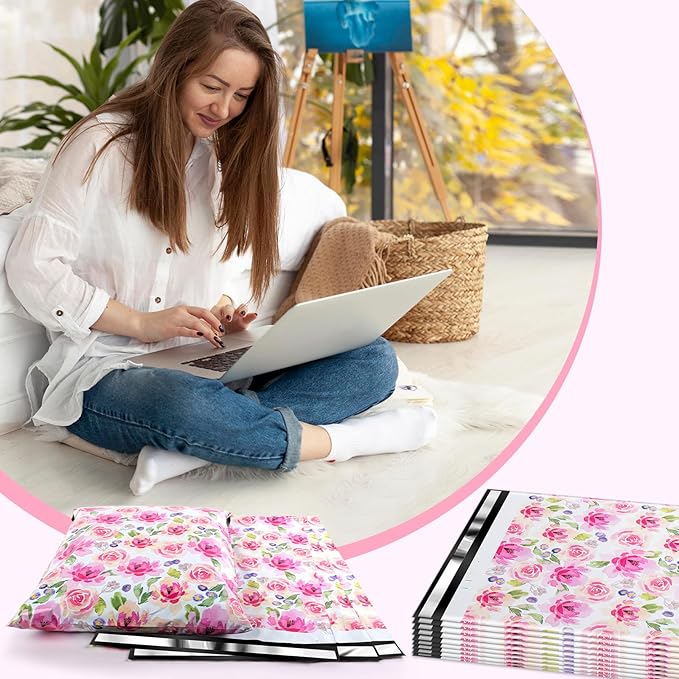 Oududianzi Large Poly Mailers 14.5x19, 100Pack Shipping Bags, Mailing Bags, Mailers Poly Bags for Shipping, Shipping Envelopes, Packaging Bags for Small Business and Clothes