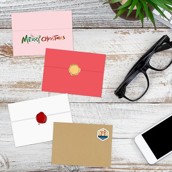 A2 Envelopes Bulk White 200 Pack 4.375x5.75 Invitation Envelope | 120g A2 card envelopes fits 4x5 cards, self seal for wedding birthday party baby shower thank you notes, greeting cards
