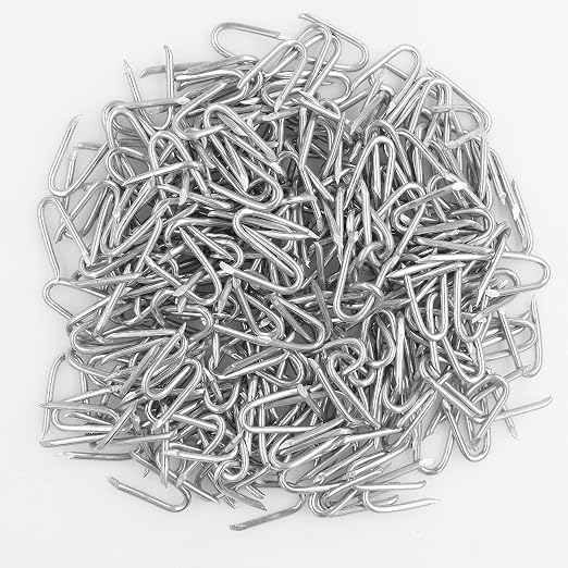 Wire Fencing Galvanised Staples （280 pcs），Chicken Wire Fencing Staple | Horseshoe Nail Set - Securely Attach Chicken Wire Netting Wire Mesh to Fences or Posts