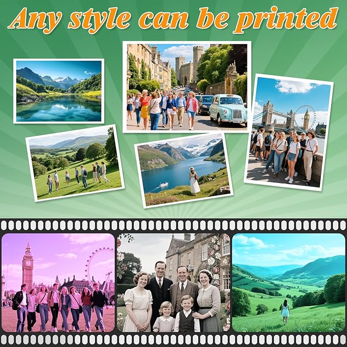 LOKUNN 30 Sheets Photo Paper Glossy, Printer Photo Paper 8.5 x 11 Suitable for Dye Inkjet Printers. Convenient for Home Use. Can Print Photos, Advertising Covers, Recipe Cards