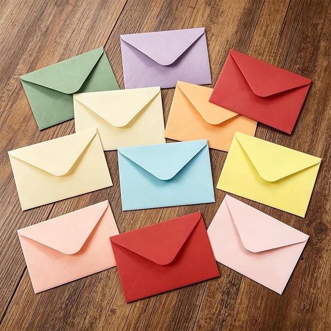 50 PCS Light Yellow Colorful A4 Envelopes,4x6 Envelopes for Invitations | 4x6 Envelopes for Greeting Cards, Great for Invitations, Wedding Invitation, Birthday, Baby Shower, Graduation