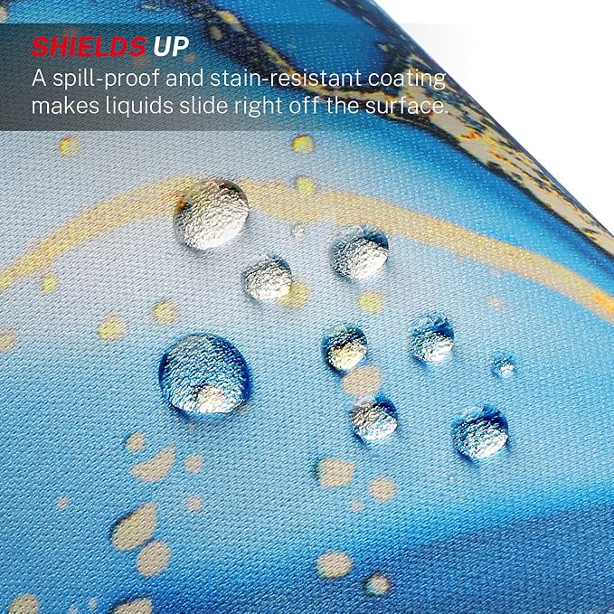 MROCO 3-Pack Mouse Pads, 30% Larger Surface, 8.5 x 11 in, Blue Marble | Anti-Fray Stitched Edges, Non-Slip Rubber Base, 3-Pack Value Set, Stylish Pattern Design, Office & Home Use
