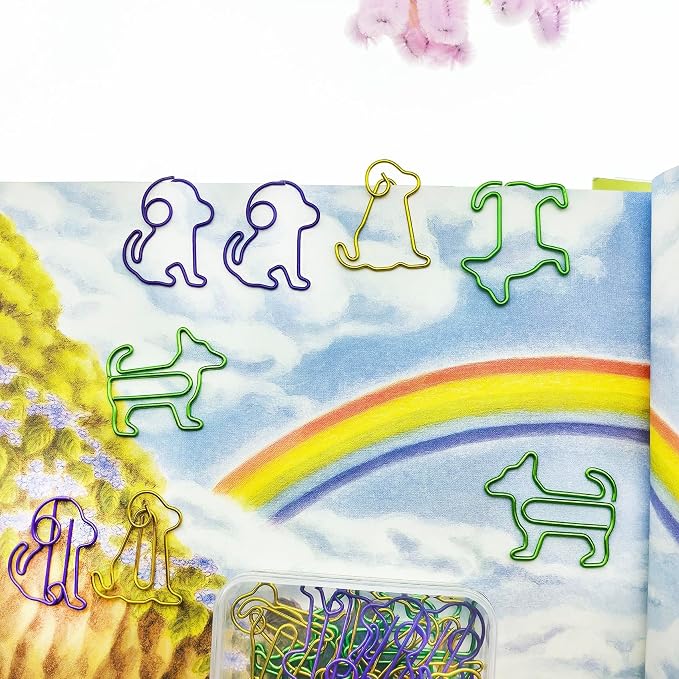 Cute Dog Paper Clips Decorative Animal Paperclips 30 PCS, Fun Dog Gifts | Office Supplies Desk Accessories, Fun Office Gifts for Women Men Coworkers Teachers Students, Back to School Supplies