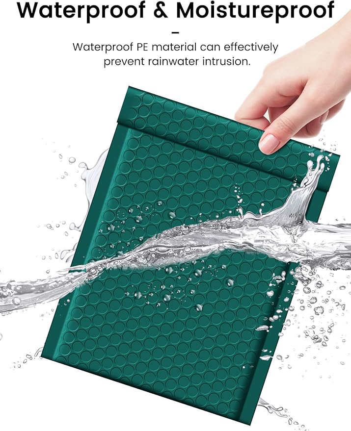 GSSUSA Bubble Mailers 6x10 Inches Padded Envelopes 600 Pack Usable Size 6x9" Small Envelope Bags Shipping Bag Bulk Pack Self Seal Package Mail Packing Business Supplies, Forest Green