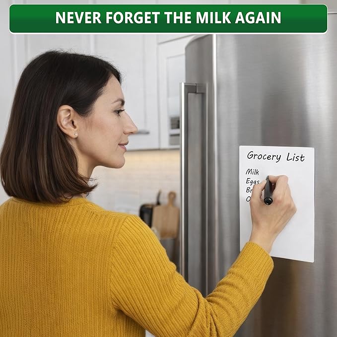 Locker Dry Erase Board Magnetic 5.5x8 - Locker Whiteboard Magnetic - Dry Erase Board for Lockers Magnet White Boards for Lockers Small Magnet White Boards - 5x8 Mini Whiteboard