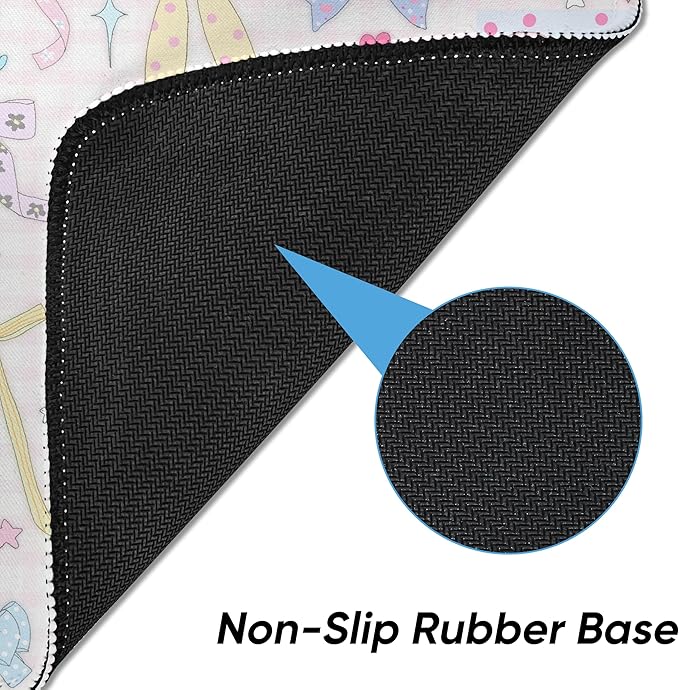 Premium Stitched Mouse Pad 10.2 x 8.3 in | Smooth, Washable Desk Mat with Non-Slip Base | Personalized Cute MousePads for Gaming,Work,Laptop, Computer, Office, Home (Bow ribbon)