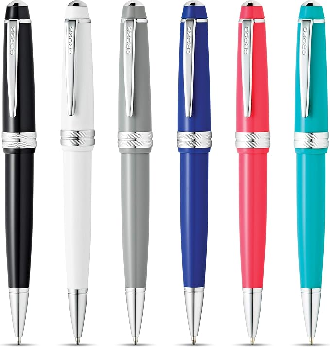 Cross Bailey Light Polished Coral Ballpoint Pen, Medium Point, Black Ink | Ballpoint Pen, Refillable for Long-Lasting Use, Smooth Ink Flow, Comfortable Grip, Premium Gift Box, Medium Point Refill