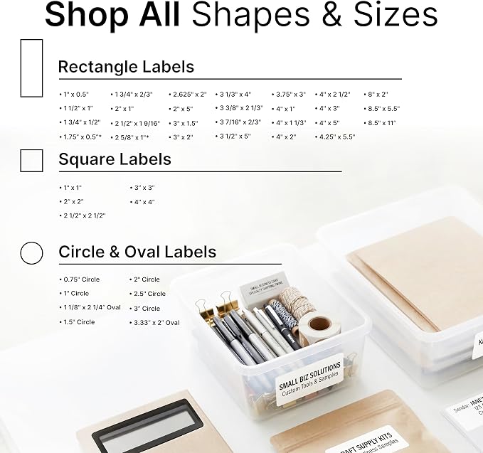 4" X 1.33" Matte White Printable Address Labels (100 Sheets, 1400 Stickers) Mailing Labels for Envelopes, File Folder Stickers for Laser & Inkjet Printers - Spartan Industrial Template R018