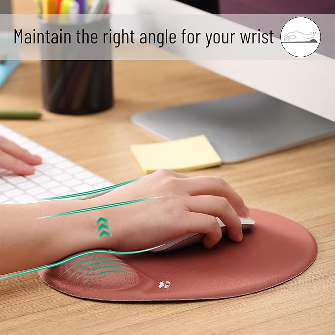 Mr. Pen Ergonomic Mouse Pad with Wrist Support, Brown