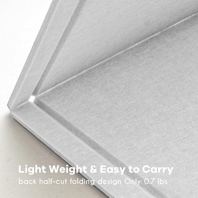 Felt Bulletin Board 24x18 inches, Decorative Pin Board for Home & Office | Cork Board Alternative for Wall with Push Pins, Display Mood Board for Photos, Notes & Reminders