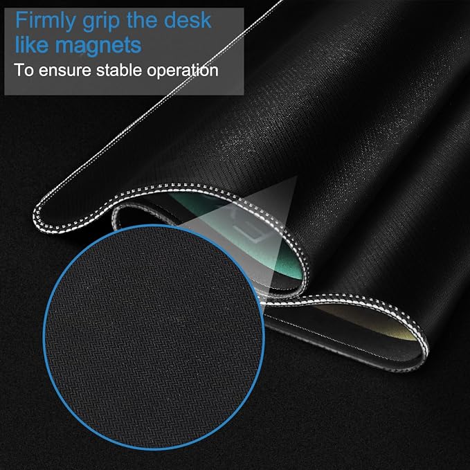Excel Shortcuts Large Mouse Pad, 31.5" x 15.7" Waterproof Gaming Mousepad | MousePad with Stitched Edge, Non-Slip Rubber Base Excel/Word/Power Point/Windows Big Keyboard Mat for Gamer, Office & Home