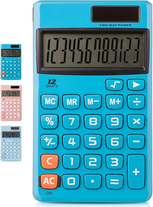 Mr. Pen- Standard Function Calculator, 12 Digits, Solar Calculator | Basic Office Calculators