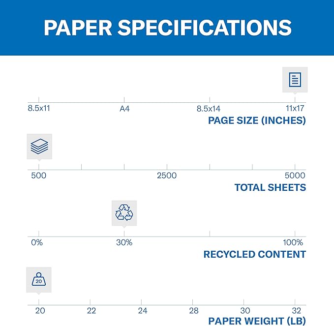 Hammermill Colored Paper, 20 lb Canary Printer Paper, 11 x 17-1 Ream (500 Sheets) - Made in the USA, Pastel Paper, 102152R