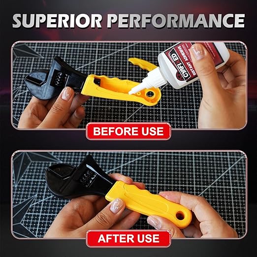 Super Glue Thick 1oz, Clear Heavy Duty CA Glue Repair Shoe Sole Wood Furniture Ceramic 3D Printer, All Purpose Cyanoacrylate Adhesive for Plastic Glass Metal Craft Leather, Instant Bonding Superglue