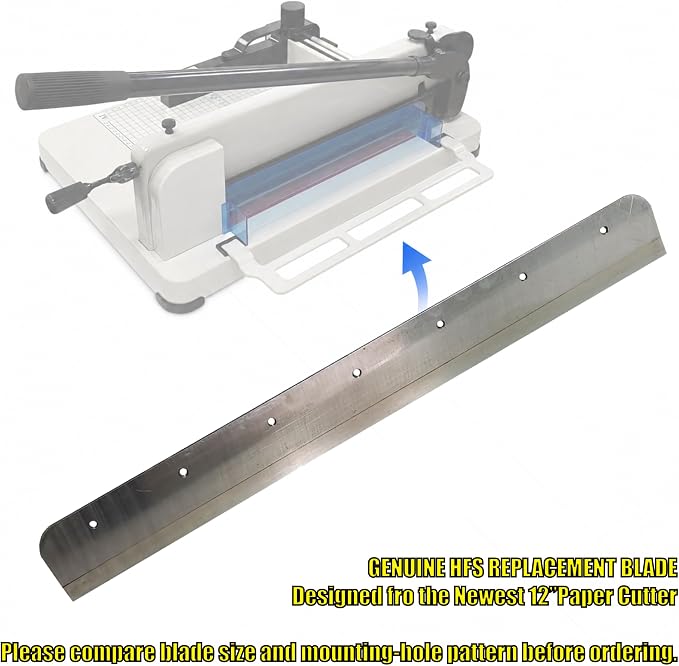 HFS (R) Heavy Duty Guillotine Paper Cutter Replacement Blade - Compatible with HFS 12'' A4 Paper Cutter